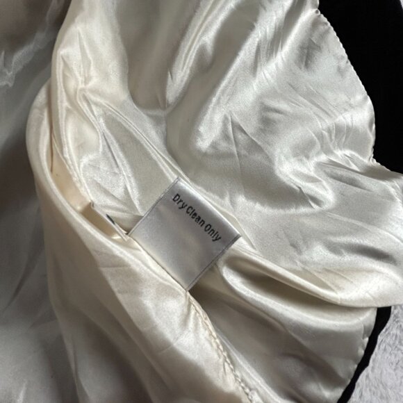 Cabi Womens Black Velvet Swing Jacket Small Style #158 Balloon Sleeve Silk Blend - Picture 5 of 8